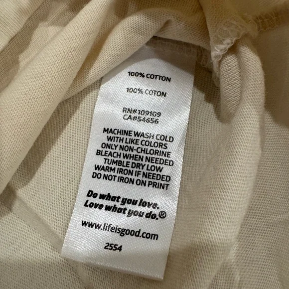 LIFE IS GOOD 100% cotton Rose Graphic Tee | Women’s Small - Picture 5 of 5